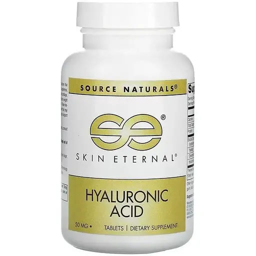 Препарат для суглобів і зв'язок Source Naturals Skin Eternal Hyaluronic Acid, 60 таблеток