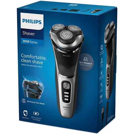 Бритва електрична Philips Series 3000 сіра (S3341/13) - фото 3