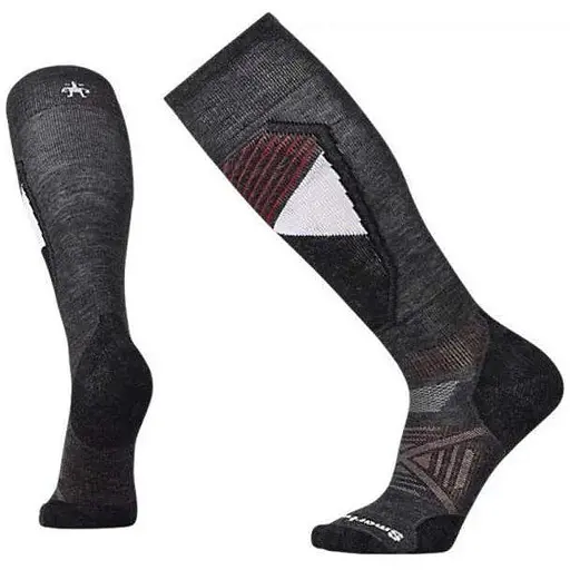 Шкарпетки Smart Wool Men's PhD Ski Light Pattern Charcoal M (1033-SW 15035.003-M)