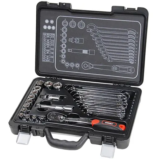 Набор торцевых насадок Ultra 1/2" + аксессуары 26 шт CrV Taiwan (700026z) - фото 1