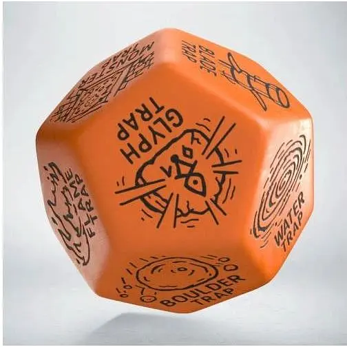 Кубик Q-Workshop Trap Generator Die: Orange&Black (12VTPG02) - фото 4