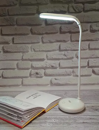 Акумуляторна настільна Led лампа Remax RL-E190 Dawn підставка Білий - фото 8
