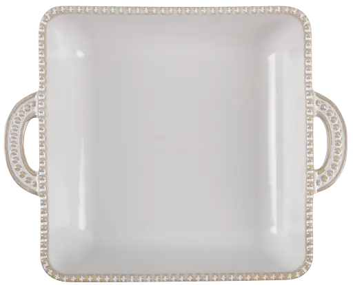 Форма Limited Edition Allegra Biege квадратна кам'яна кераміка 21х16.5х5 см (GJH011-21-2-129) - фото 4