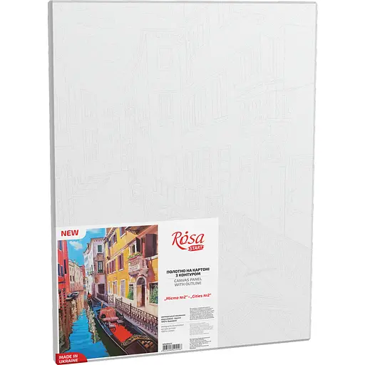 Полотно на картоне с контуром Rosa Start Города №2 30х40 хлопок акрил - фото 2