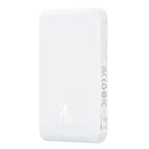 Павербанк Baseus Magnetic Mini White 5 000 mAh / 20 Вт (P10022107223-00) - фото 1