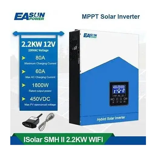 Гібридний сонячний інвертор EASUN POWER ISolar-SMH-II 2.2KW - фото 8