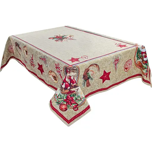 Скатерть Lefard Home Textile Santa Claus гобеленовая 180х140 см (732-182) - фото 1