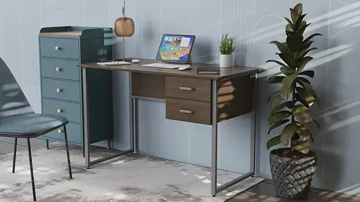 Компьютерный стол Ferrum-decor Таккота 75x120x70 серый ДСП Дуб Сонома Труфель 16мм (FRD-102340) - фото 5