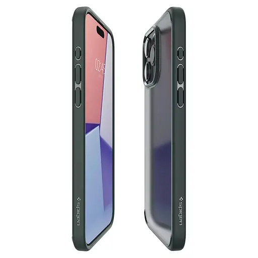 Прозорий чохол для iPhone 15 Pro Max (6.7") Spigen Ultra Hybrid Frost Green ACS06569 - фото 7