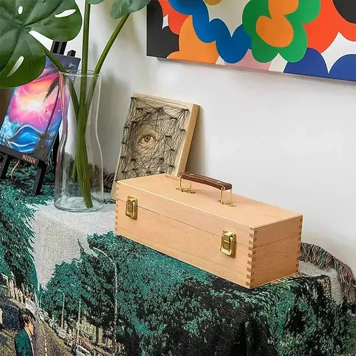 Пенал для художніх інструментів Meeden дерев’яний (бук) 6032 36×13 см   - фото 3