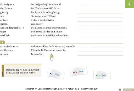Menschen A1. Vokabeltaschenbuch - фото 9