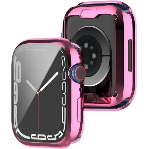 Чохол-накладка DK Silicone Face Case для Apple Watch 45mm (pink rose) - фото 3
