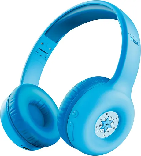 Наушники On-ear Nouna Kids, Wireless, микрофон, синий Trust teh0014286 - фото 1