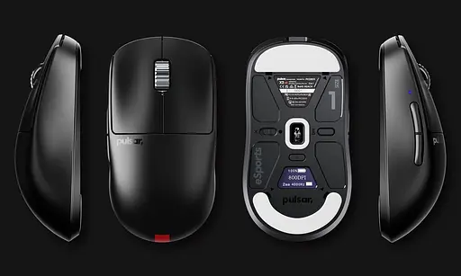 Миша PULSAR X2 v3 eS Size1 8K Black (PX23ES11) - фото 4