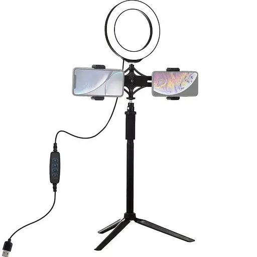 Кільцева USB LED лампа Puluz PKT3038 6.2"+ штатив - фото 1