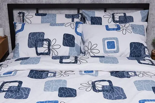 Комплект постільної білизни Moon&Star Бязь Gold Люкс Silky Touch King Size 220x240 наволочки 2х50х70 - фото 2