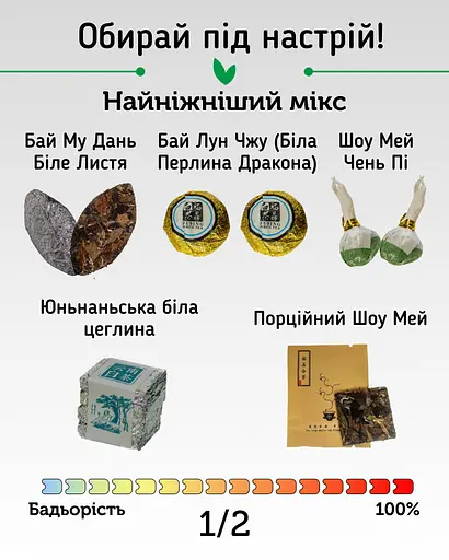 Набір білих чаїв White Mix Найніжніший - 1 шт - фото 2