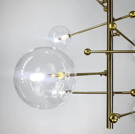 Стильна каскадна люстра на 8 плафонів Ø 80 см | Line F | Арт. SA28/8 - фото 4