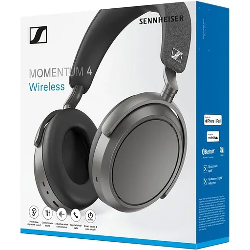 Навушники Sennheiser Momentum 4 Wireless Graphite (700383) [142357] - фото 9