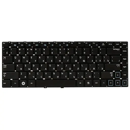 Клавiатура для ноутбука SAMSUNG 300E4A чорний, без фрейма
