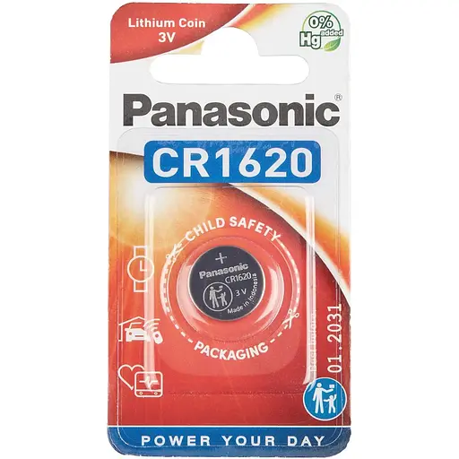 Батарея Panasonic CR 1620 BLI 1 Lithium