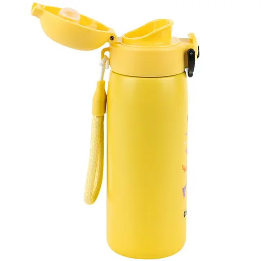 Термос з кнопкою Kite Chil mode жовтий 430 мл (K25-1221-2) - фото 3