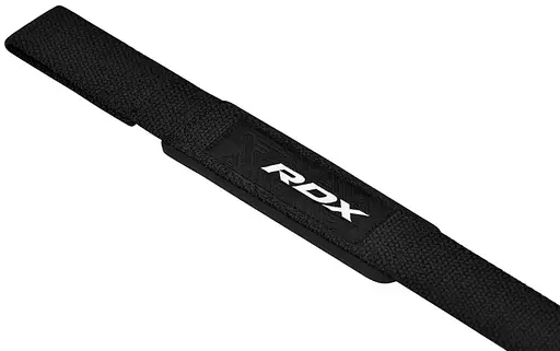 Лямки для тяги RDX S4 Gym Cotton Gel Straps Black Plus (WAC-S4B+) - фото 4