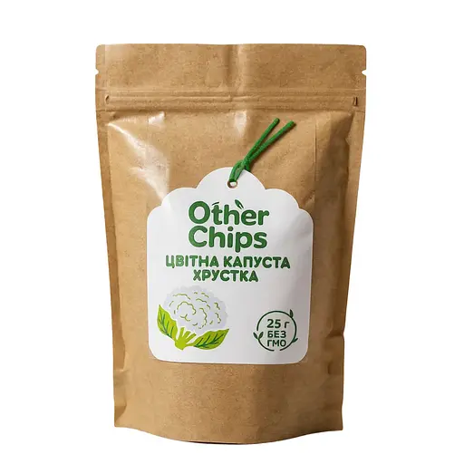 Снеки овочеві Other Chips Цвітна капуста хрустка з сіллю 25 г