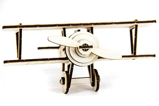 Дерев'яний конструктор Літак Ньєпорт 30 деталей - фото 1