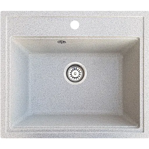 Гранітна кухонна мийка Romzha Patrat Gri (802) - фото 1