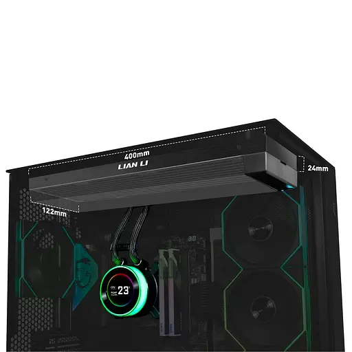Система водяного охлаждения Lian Li HydroShift II LCD-C 360 Fanless Black (G89.GHS2LCD36B.00) - фото 2