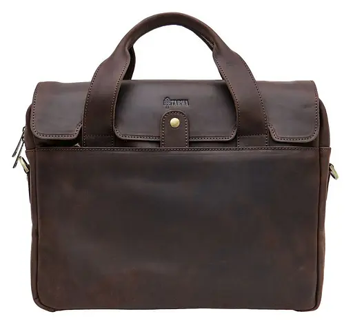 Чоловічий шкіряний портфель TARWA 29х39х7 см sum0026652 - фото 5