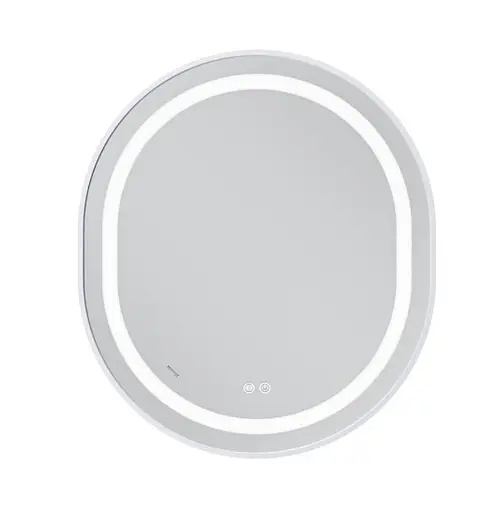 Дзеркало Mixxus Premium ELLIPSE MV05-80x70-REVERSE WHITE (LED Touch, Anti-fog (3-6kK)) (MP6645) - фото 2