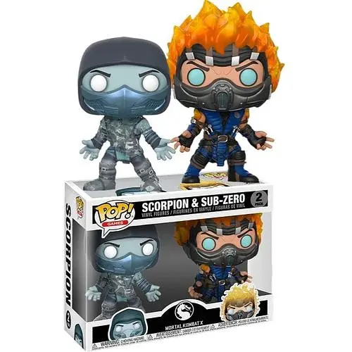 Набір фігурок Funko Pop Mortal Combat Sub Zero & Scorpion Саб Зіро та Скорпіон 10см MK SZ SC 2pack - фото 1