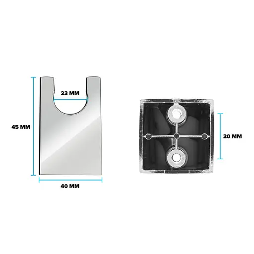 Держатель Drop для ручной душевой лейки кубический HL-1CH/CUB - фото 5