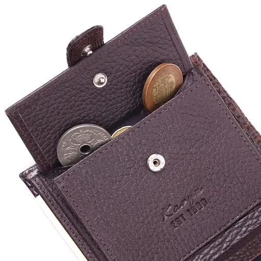 Мужской кошелек из натуральной кожи 9.5х11х2.5 см KARYA 9.5х11х2.5 см acs0024258 - фото 7