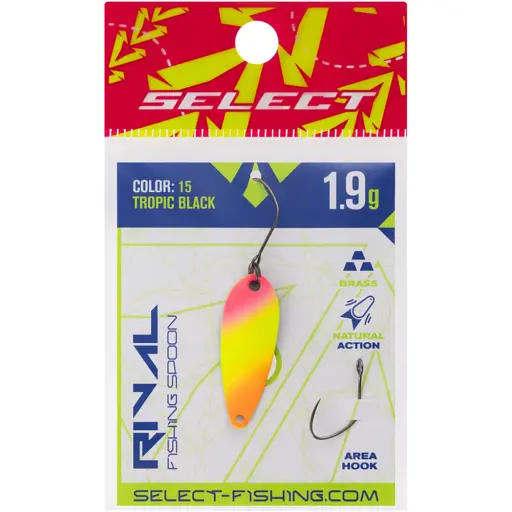 Блешня Select Rival 1.9g 30mm #15 Tropic Black - фото 2