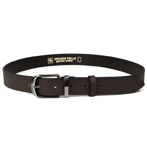 Ремінь шкіряний Grande Pelle коричневий  120х3.5х0.5 см acs0032048 - фото 2