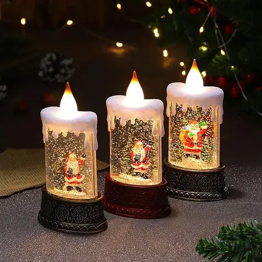 Свічка новорічна музична SH2826 LED світильник - фото 2