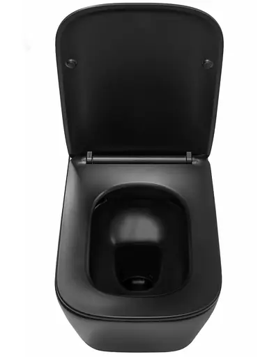 Подвесной унитаз Rea Raul black matt REA-C1100, Черный матовый - фото 4