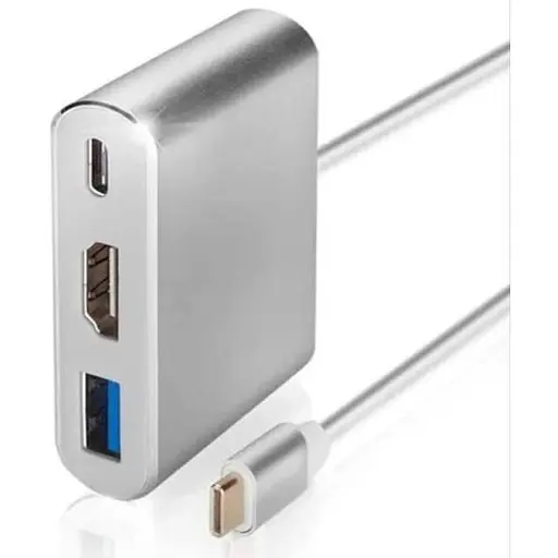 Адаптер перехідник розгалужувач Юсб хаб Type-C 3.1 на HDMI 4K 4в1 USB-концентратор для ноутбука macbook - фото 2