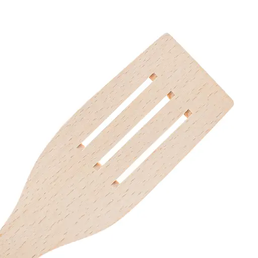 Кухонная лопатка деревянная с тремя прорезями 28 см, Woodly 86770 - фото 5