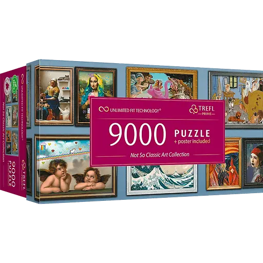Гігантський пазл із гумористичними версіями шедеврів - 9000 шт. TREFL 81021