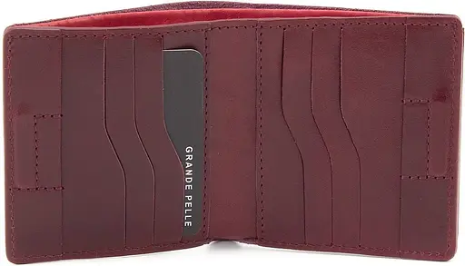 Женский кожаный кошелек Grande Pelle 11.5х11.5х3 см acs0024518 - фото 2