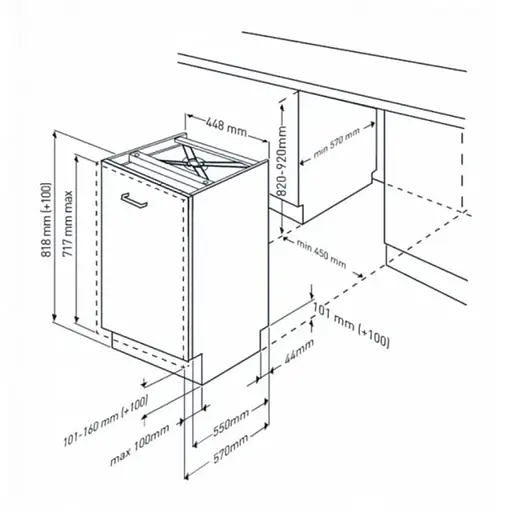 Встраиваемая посудомоечная машина Beko BDIS36020 - фото 6