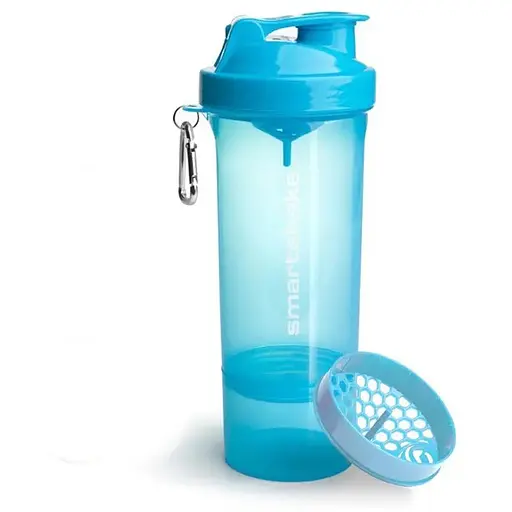 Шейкер спортивний SmartShake Slim 500 мл Neon Blue (10253101) - фото 1
