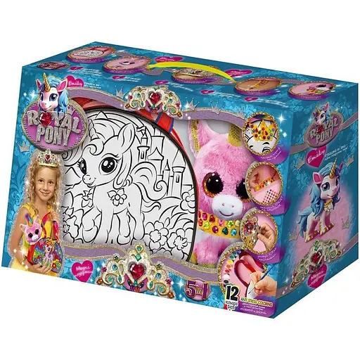 Набор для творчества Danko Toys Royal Pony с акриловыми красками RP-01-08U  - фото 1
