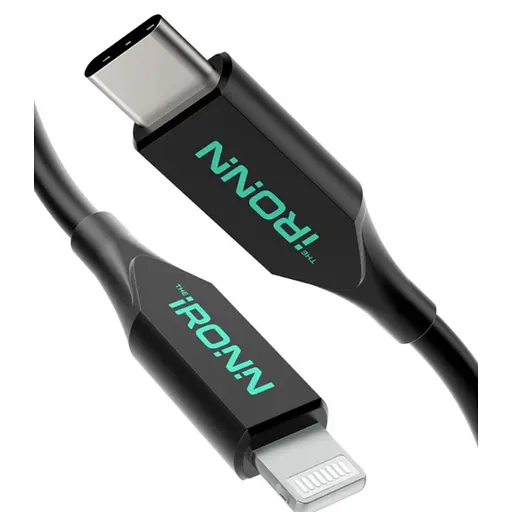 Кабель IRONN Type-C to Lightning PD 20W (1.8m) Black (CL20BT-L)