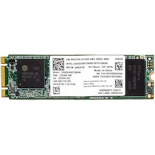 Накопичувач SSD Intel M.2 2280 256GB (SSDSCKKF256H6) Б/В - фото 1