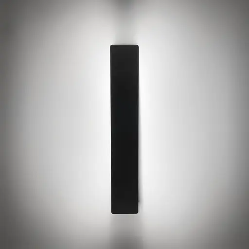 Чорне мінімалістичне регулююче бра Line F 49х8 см Арт. WB 44/490 BK - фото 3